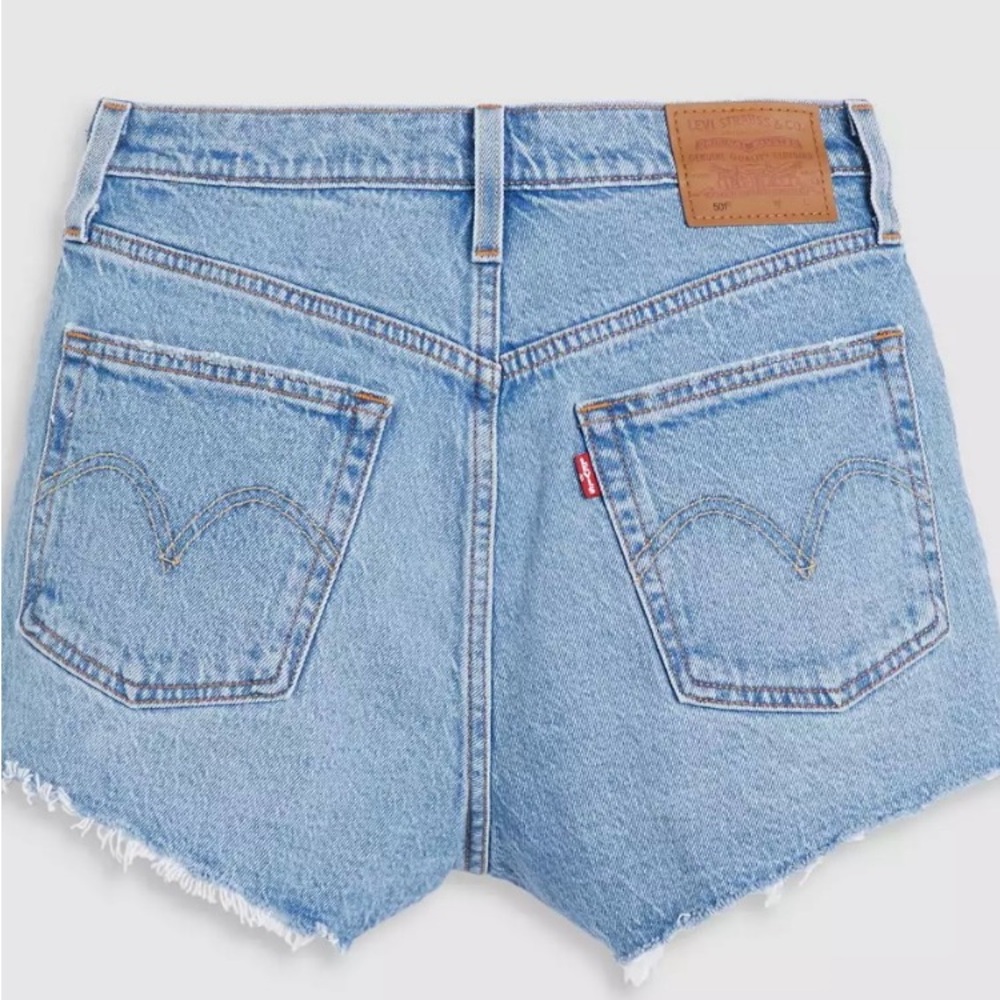 Levi's Light Blue Jean Shorts